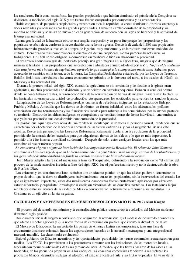 alan knight caudillos y campesinos en el mexico revolucionario